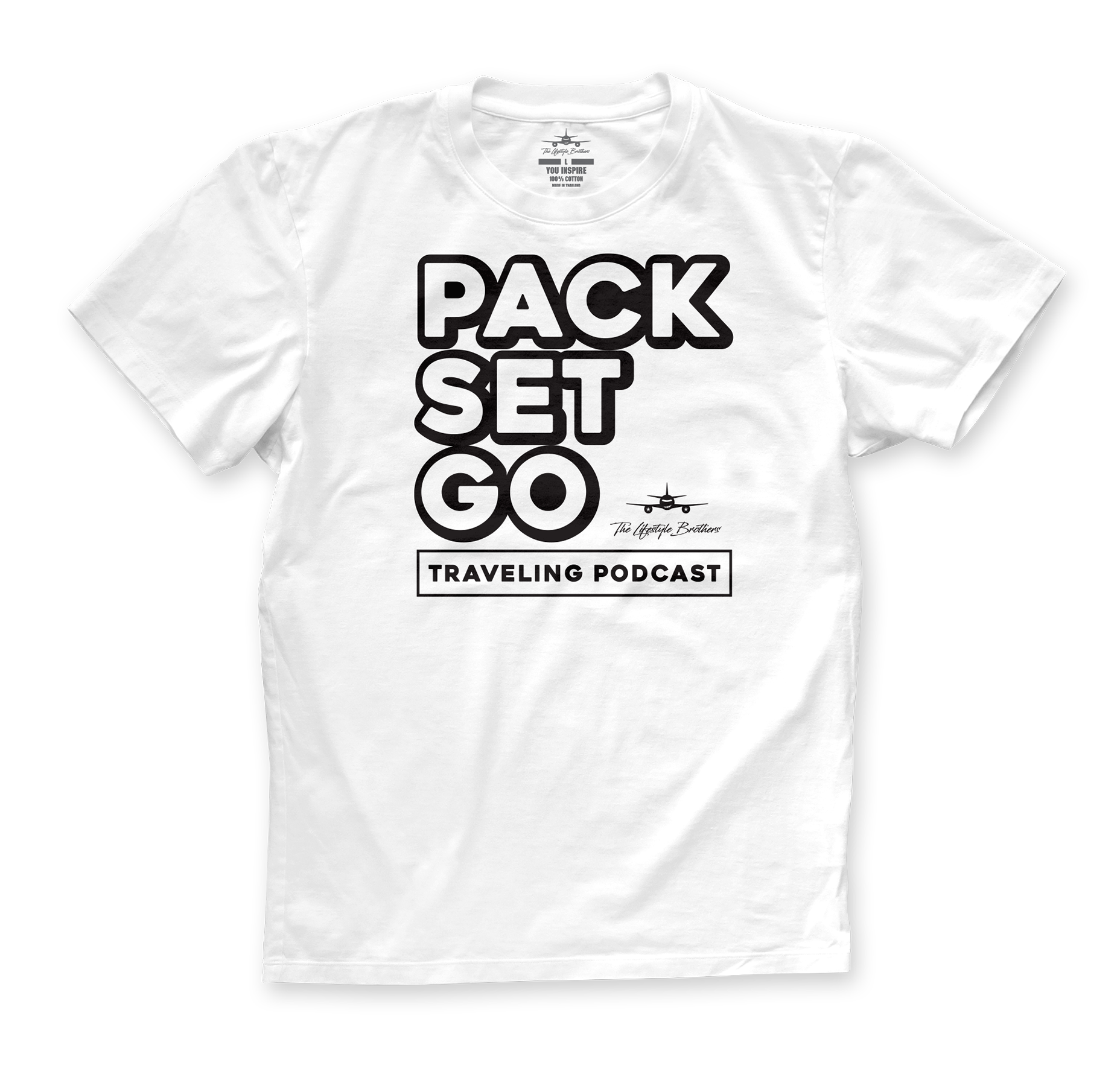 PODCAST TEE / AM WHITE